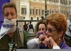 DDL INTERCETTAZIONI - Presidio del Popolo viola a Montecitorio