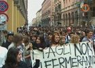 Studenti in piazza contro la "Riforma Gelmini"