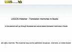 Translation memories file-based and server-based in Studio