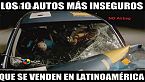 Los 10 autos más inseguros se venden en Latinoamérica
