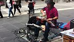 One man band: brilliant street performance by George kamikawa on burke street Melbourne