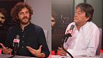 El guitarrista argentino Diego Lipy con Jordi Batallé en los estudios de RFI