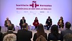 Reunión de trabajo con la reina Letizia en el Centro Niemeyer de Avilés