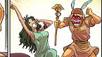 La boda de Zeus y Hera: El castigo de Quelona (La ninfa perezosa) - Mitología griega en historietas