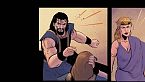 El gigante Áyax lucha contra el príncipe Héctor - La saga de la guerra de Troya Ep 19