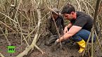 Hombres del manglar moribundo