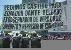 Protesta dei campesinos di Alamo (Veracruz)