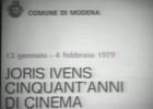 Joris Ivens: cinquant\'anni di Cinema