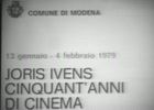 Joris Ivens: cinquant'anni di Cinema